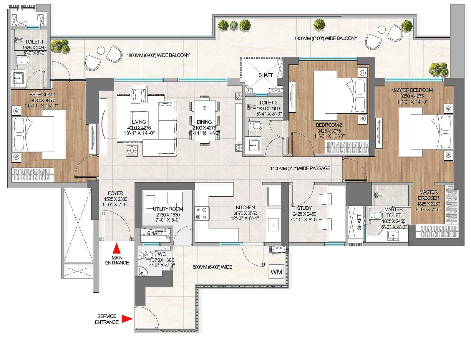 Godrej Samaris Floor Plan